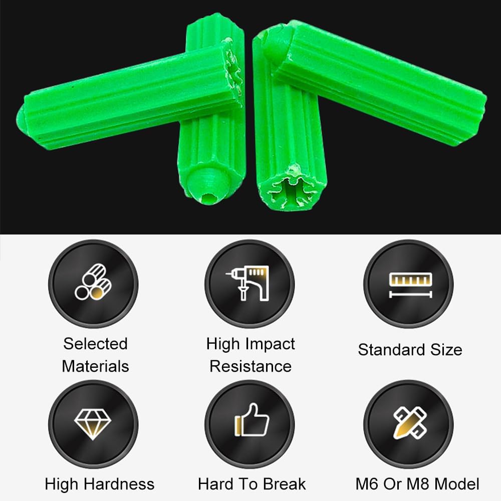 tophomer-200pcs-m8-green-plastic-drywall-2.jpg
