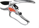 Ratchet Hand Pruner 8 Inch - Aluminium Anvil Pruning Shears - Gardening Tools - Ergonomic handle with Soft Grip - Teflon Coated Cutting Blade