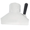 French Fry Bagger, Multipurpose Scooper,Stainless Steel Food Popcorn Chips Scoop with Handle for Commercial Restaurant Use (Single Handle)