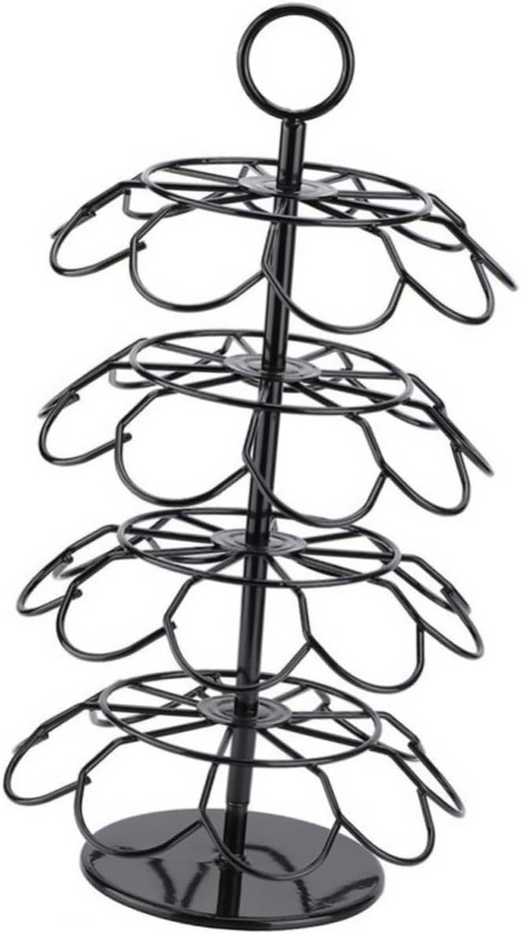 Ciieeo Rotating Coffee Capsule Organizer Storage Rack for Capsules Stylish Coffee Pod Holder for Home Office and Commercial Use