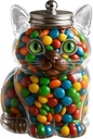 Dog Treat Container | Cat Candy Cookie Jar | Cute Airtight Puppy Treat Candy Jar for Coffee Pods & Chocolate Nuts | Large Animal Shaped Animal Shaped Pet Treats Container for Pet Lovers
