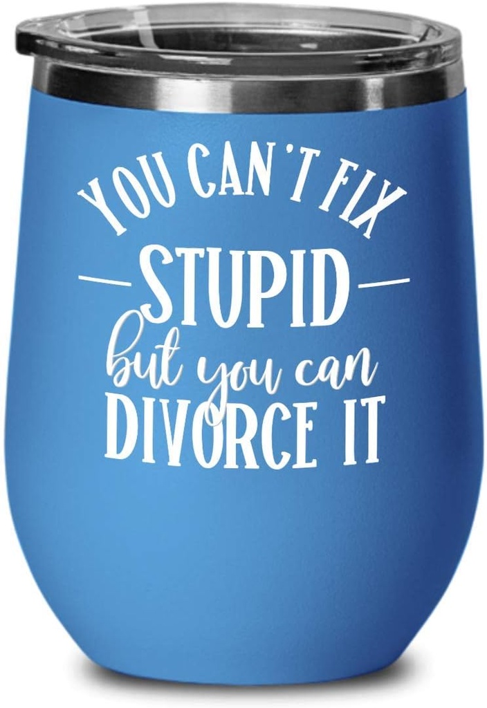 Divorce Gifts for Women Funny Divorce Wine Tumbler Divorced Coffee Mugs Tea Cup