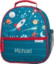 Personalization Universe Space Embroidered Lunch Bag for Kids - Insulated and Customizable Lunch Bags for Kids, Personalized Lunch Boxes with Names, Custom Embroidered Space Lunch Box