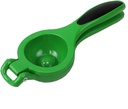 Heavy-Duty Enamel Coated Steel Lime Squeezer with Grip Handle in Vibrant Green by Home Basics | Quick and Easy Citrus Juice Extraction with Built-In Strainer for No-Mess Operation
