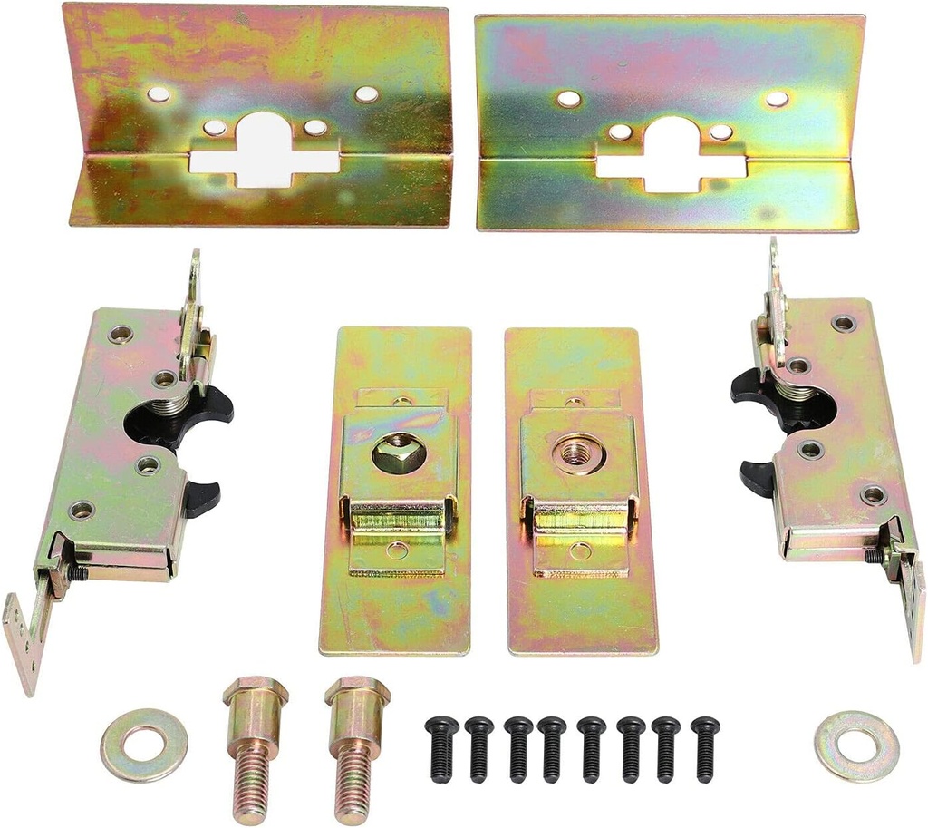 Large Locking Cat Jaw Claw Door Latches w/Installation Type Grip Kit Bear Claw Door Latch Kit