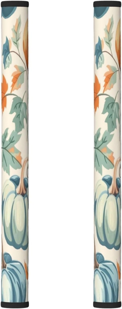 Refrigerator Door Handle Covers Set of 2 - Autumn Harvest Pumpkins - Washable Kitchen Appliance Handle Covers for Microwave Stove Oven Dishwasher Fridge Handle Protector