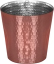 De Kulture Handmade Pure Copper Dimple Glasses Cup Tumbler With Tin Plating Drinkware for Milk Water Ice Coffee Tea Cocktail Beer Sake Whiskey Vodka Rum Tequila, 3.5x 4 (DH) Inches 400 ml