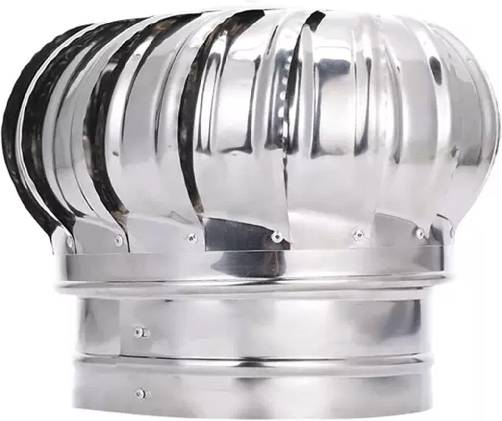 Exhaust vent ventilation fan stainless steel unpowered hood wind ball roof ventilator industrial factory flue exhaust vent with hoop