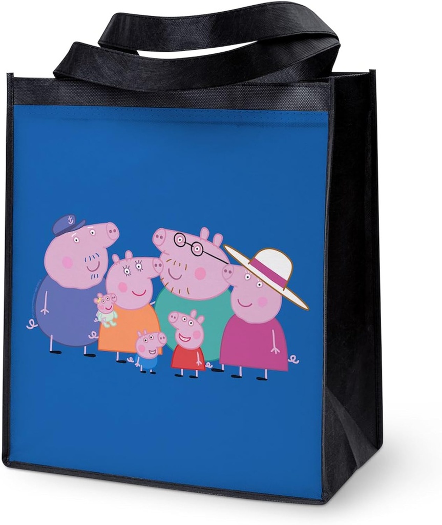 CafePress Peppa Pig: Granny & Grandpa Pig Reusable Collapsible Grocery Bag