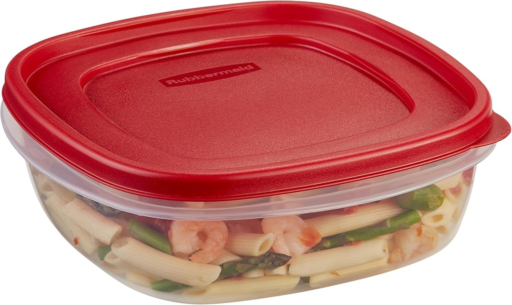 Rubbermaid Easy Find Lids Food Storage Container, 9 Cup, Racer Red