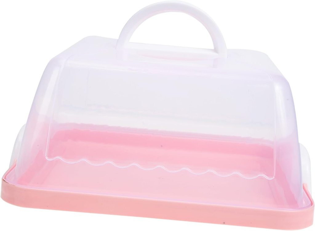 Portable Cake Carrier with Lid and Handle Plastic Cake Storage Box for Outdoor Camping Cupcakes Desserts Wear Resistant for and Display