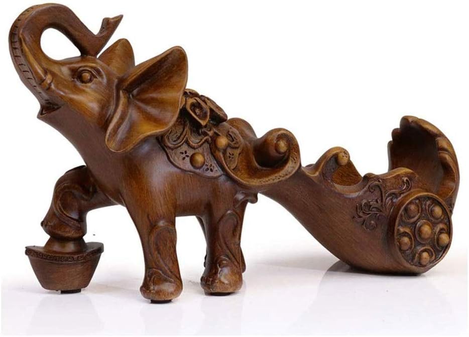 wantanshopping Wine Holder Wine Storage Holder Elephant Shape Decoration Wine Rack Personality Home Kitchen Restaurant Resin Wine Rack Countertop Cabinet Cellar Wine Storage Organizer