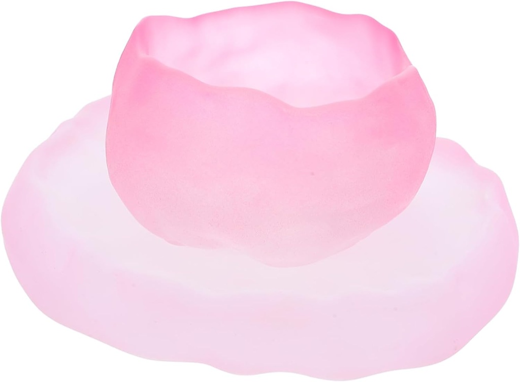 Heat Resistant Glass Teacups Pink Teacup Set Vintage Tea Cups and Saucers Tea Cups Glass