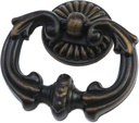 Vintage Antique Bronze Cabinet Pulls French Provincial Single Hole Pull Ring Handles for Drawer Dresser Wardrobe Cupboard