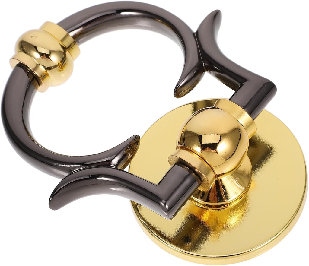 VOSAREA Rustic Zinc Alloy Door Knocker Decorative Door Pull Handle European Style Minimalist Design Security Knocker for Home