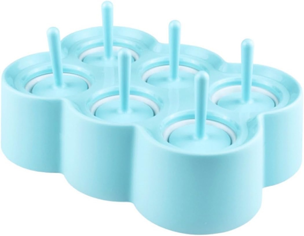 Silicone Popsicle Molds for Boy Girl Diy Round Ice Cream Maker Tool Food-grade Silicone Easy to Clean Fun Treats for Family and Friends Blue
