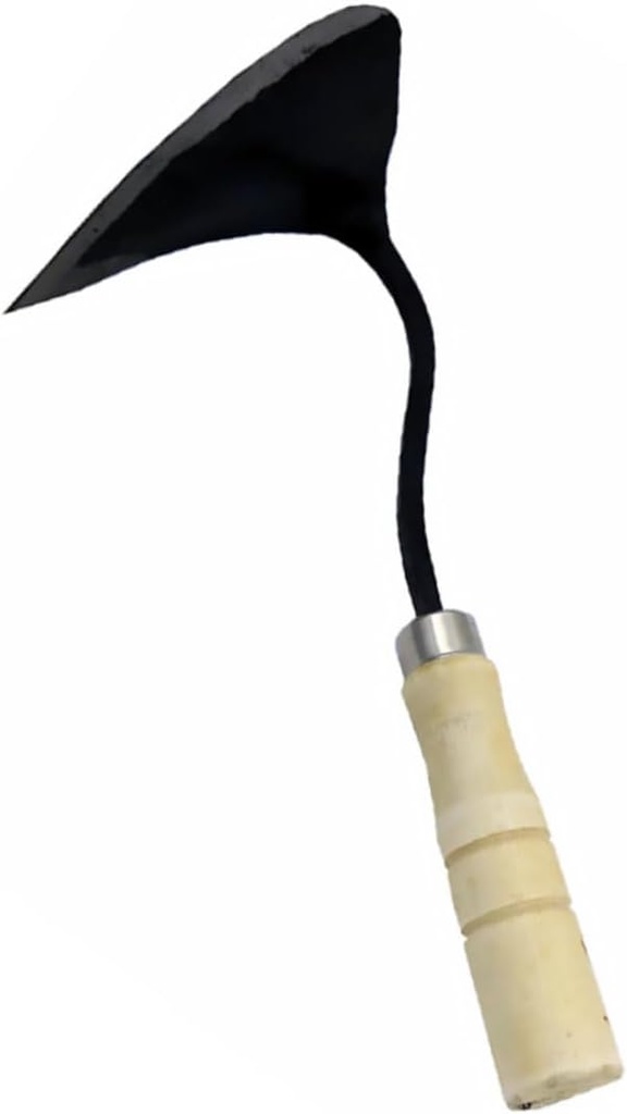 UPKOCH Wooden Handle Hoe Ergonomic Hand Plow for Easy Weeding and Planting Gardening Tool for School and Office Use
