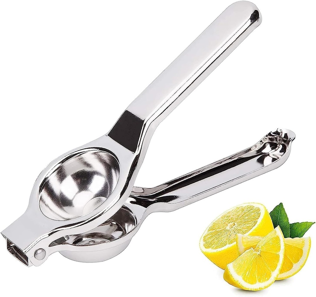 Premium Lemon Squeezer | Heavy-Duty Manual Citrus Juicer | Rust-Proof Metal Hand Press for Lemons, Limes & Oranges | Easy to Use & Dishwasher Safe