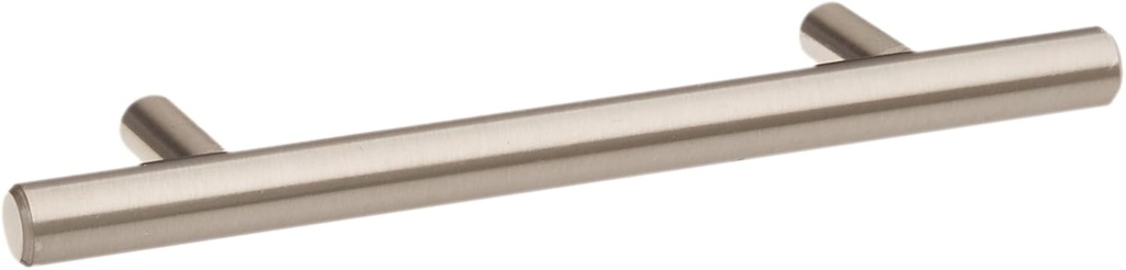 Cosmas® 305-030SN Satin Nickel Cabinet Hardware Euro Style Bar Handle Pull - 3" Hole Centers, 5-3/8" Overall Length, 1/2" Inch Bar Diameter