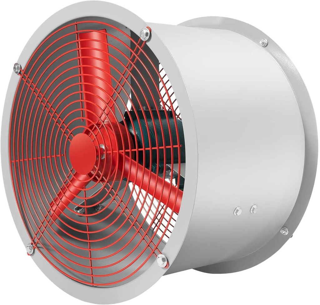 110V Explosion-Proof Axial Flow Fan, 250W Pipeline Exhaust Fan, 1450RPM Utility Blower Ventilation Fan with 3 Blades for Factories and Enterprises
