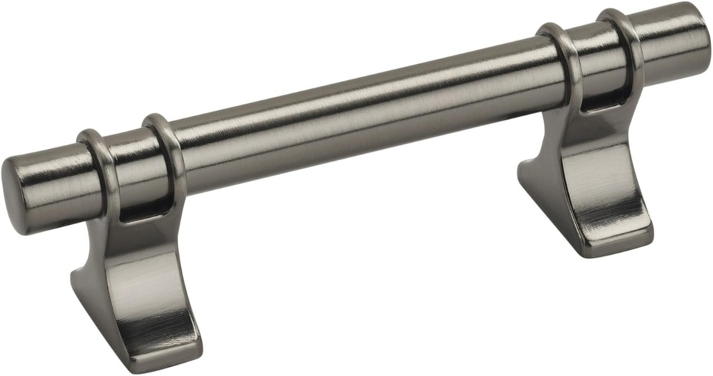 Amerock | Cabinet Pull | Gunmetal | 3 inch (76 mm) Center to Center | Davenport | 1 Pack | Drawer Pull | Drawer Handle | Cabinet Hardware