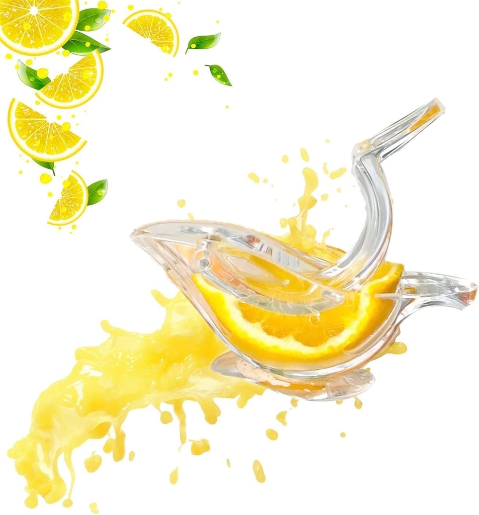 2 Pack Bird shape Lemon Squeezer, Lemon Juicer Acrylic Manual Juice Lime Squeezer Bird Shape Hand Juicer for Orange Lemon Lime Pomegranate