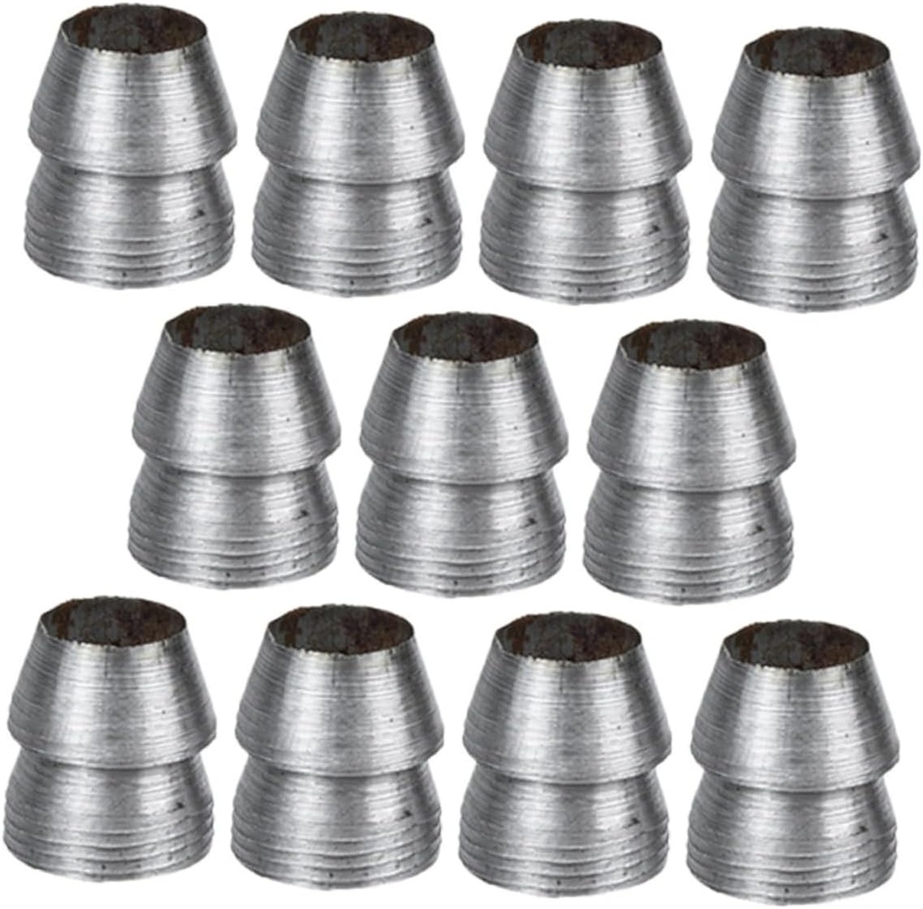 Yardwe 12pcs Metal Wedge Diameter Tapered Hammer Reinforcement Tools for Woodworking Durable Support for Axes and Hand Tools