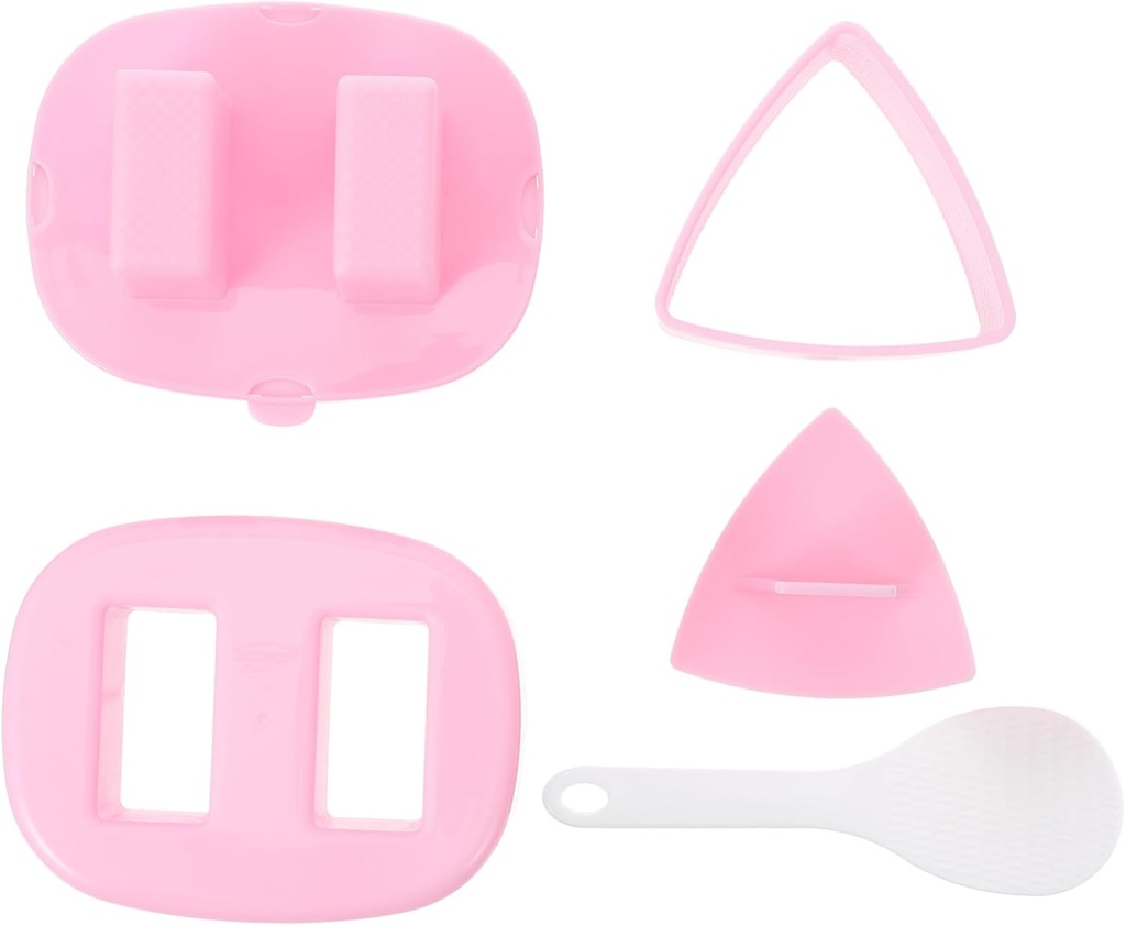 KICHOUSE 3pcs Rice Ball Molds Set Triangle Sushi DIY Molds Plastic Sushi Making Tools for Boys and Girls for Lunch Boxes and Fun Meals