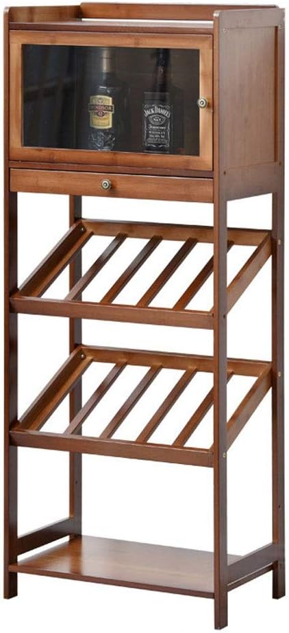 Wine Rack Cabinet Wine Holder Storage Stand Large Capacity Shelves Storage Stand for Bar Floor-Standing Wine Cabinet Storage Display Wine Rack Wine Cellar Wine Racks Wine Storage