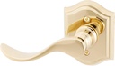 Baldwin HDCURLTAR003 Reserve Half Dummy Curve with Traditional Arch Rose, Lifetime Brass Finish, Left Hand