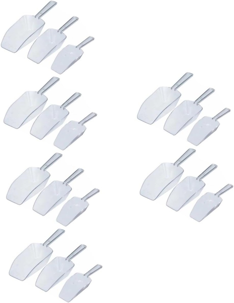 Garneck 6sets Ice Spoons Fun Scoops for Containers Ice Scoopers for Bucket Creative Flour Shovel