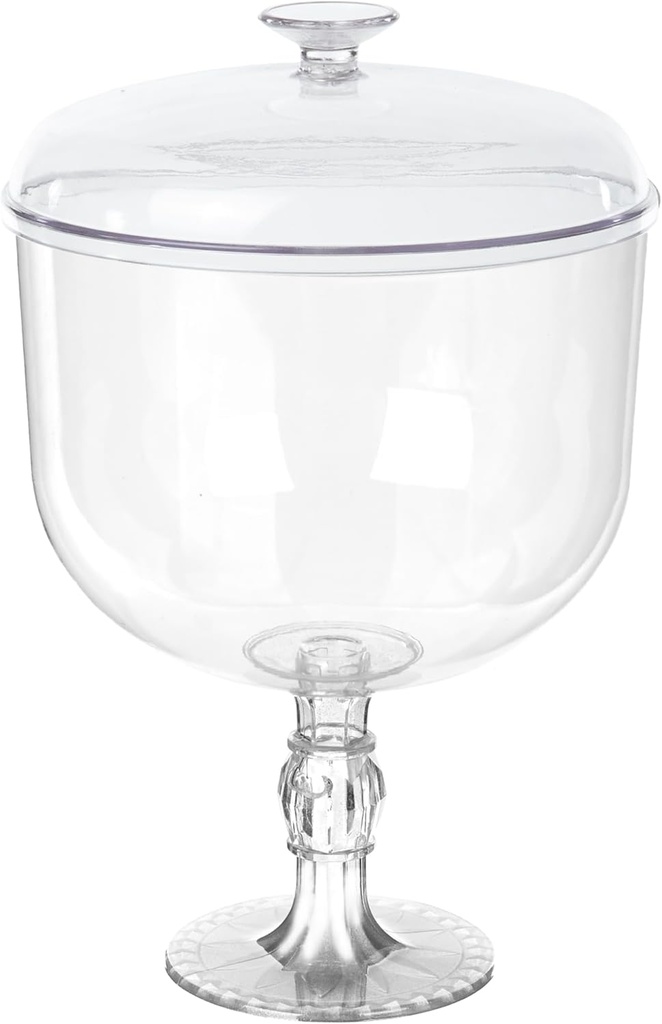 Mirandinha - 42oz Clear Plastic Candy Jar With Lid, Guessing Jar, Cookie Jar, Candy Bowl, Acrylic Jar, Apothecary - BPA-Free - Durable, Perfect for Wedding, Home Decor, Party Supplies, Gift-Giving
