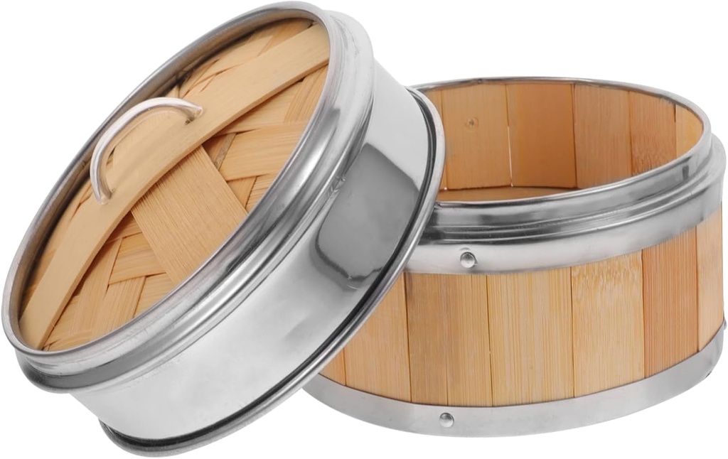 Ciieeo 1set Steamer Basket Multi-functional Steamer for Food with Lid for Dumplings Bao Buns and Dim Sum Cooking