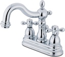 Elements of Design New Orleans EB1601AX Centerset Lavatory Faucet with Retail Pop-Up, 4-Inch, Polished Chrome