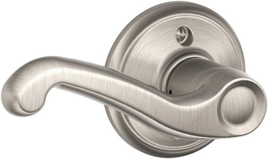 SCHLAGE LOCK CO, Nickel F170VFLA619LH Flair Dummy LH Lever, Size