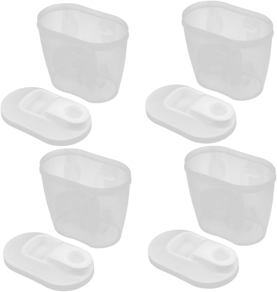 Alipis 4pcs Storage Jar for Tea and Grains Airtight Food Container Easy Use Design for Kitchen Organization and Pantry Storage