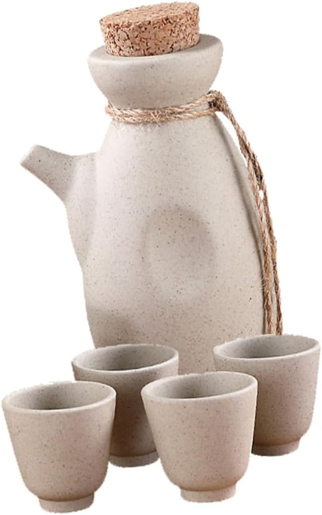 Japanese Sake Set 300ml Ceramic Sake Bottle Multi-functional Wine Kettle for Restaurants and Home Use