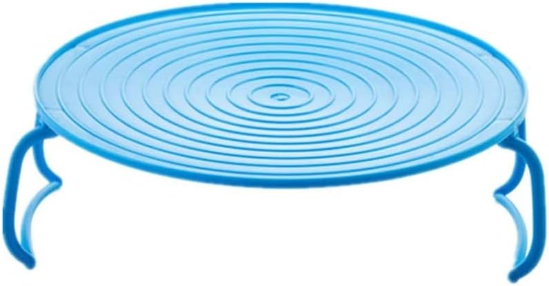 Microwave Tray Rack Folding Plastic Microwave Tray Stand Round Microwave Grill Rack Stand Microwave Accessories Blue Steam Oven Trays Plastic Microwave Tray Microwave Oven Plate