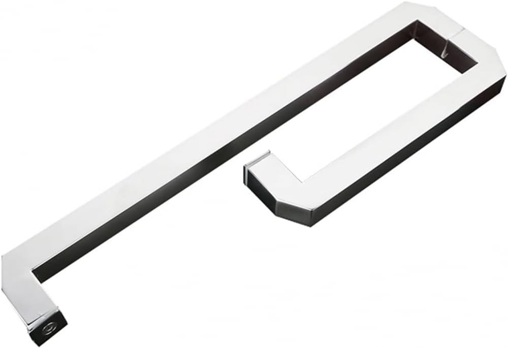 Door Handle Single Glass Door Handle,Shower Glass Door Handle for Bathroom,SUS304 Stainless Steel Polished Chrome Finish