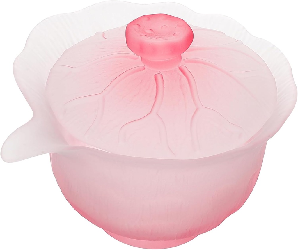 Elegant Glass Kung Fu Tea Cup with Lid Delicate Water Mug for Tea Drinking Design for Home Office Use for Chinese Tea Lovers