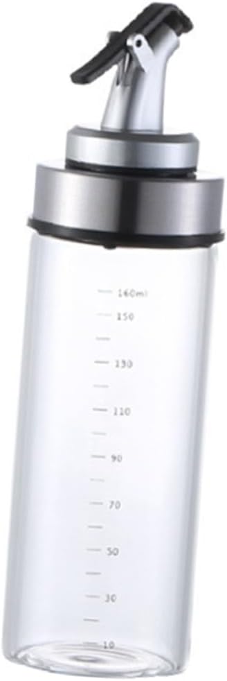 Unomor Food-grade Glass Oil Dispenser Vinegar Bottle Sauce Container Spout Oil Pour Spout Liquor Bottle for Home Restaurant