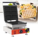 Commercial Waffle Maker 6 Slices, Stainless Steel Belgian Waffle Maker Machine 1650W 1750 W Square, Pan Cake Baking Machine Nonstick Plates,110V