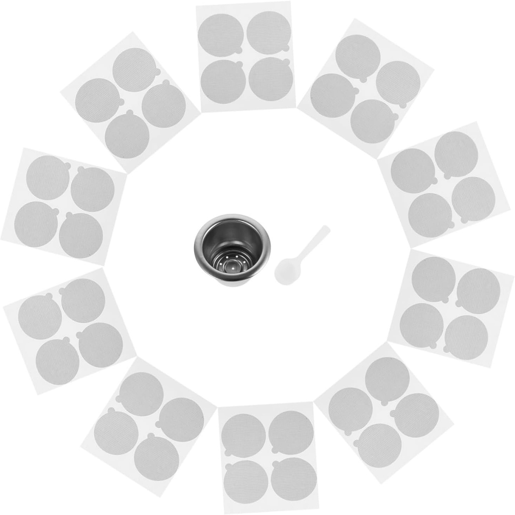 Stainless Steel Coffee Capsules Reusable Pod Espresso Foil Lids Filter Cup for Espresso Machine