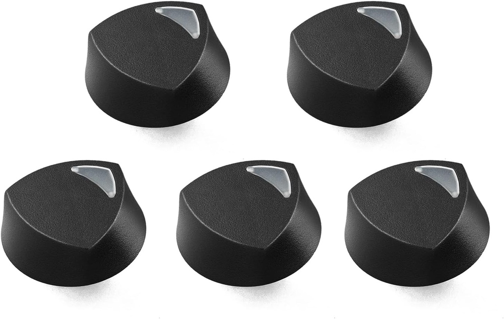 72731 Cooktop Knobs Replacement Parts for Dacor Stove Top Knob Gas Stove Range Burner Control Stovetop Oven Knob Dacor PGM365 PGM365-1 36 Inch 5 Burner Black Range Top 700834 Rangetop Knobs 5 Pcs