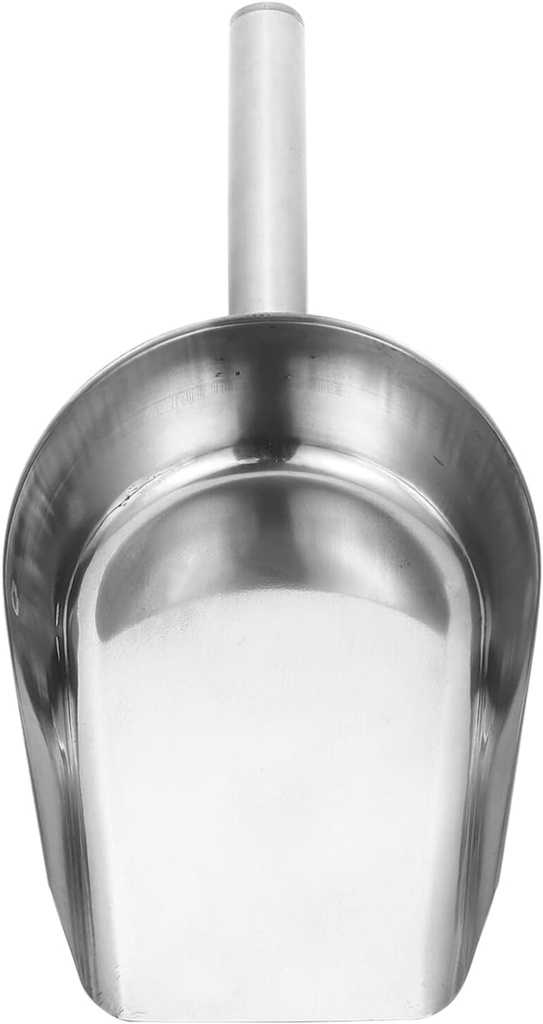 Luxshiny Stainless Steel Multifunctional Food Shovel Versatile Ice Scoop Flour and Rice Shovel for Kitchen Restaurants Camping More and Comfortable Grip Design