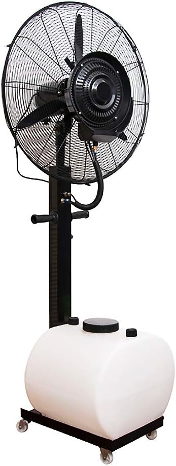 ADASP Oscillating Misting Fan,Outdoor Industrial Fan,Super Strong Wind,Cooling Floor,with White Water Tank,3-Speed,for Cooling Patios, Pool Sides, Gardens, Worksites and Decks
