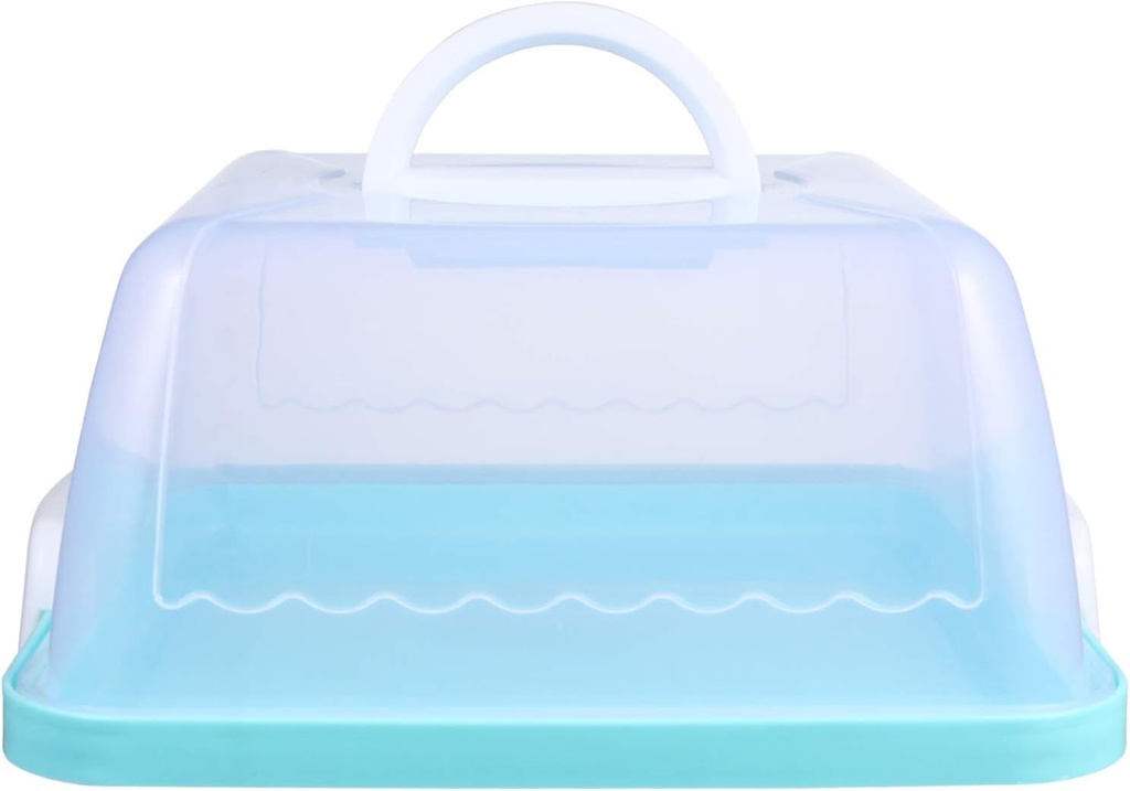 KESYOO 1pc Portable Cake Box with Handle Transparent Cake Carrier Reusable Food Preservation Container and Desserts Easy to Clean and Store