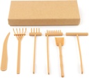 Plastic Mini Zen Garden Rake Tools, Zen Garden Tool Set Zen Garden Rake DIY Rock Sand Garden Tools for Home Office Table(Size:6Pcs/Set)