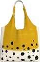 Tote Bag Kitchen Reusable Grocery Bags Mustard Yellow And Black Canvas Tote Bag Aesthetic Reusable Shoulder Bag For Gym, Travel, Work