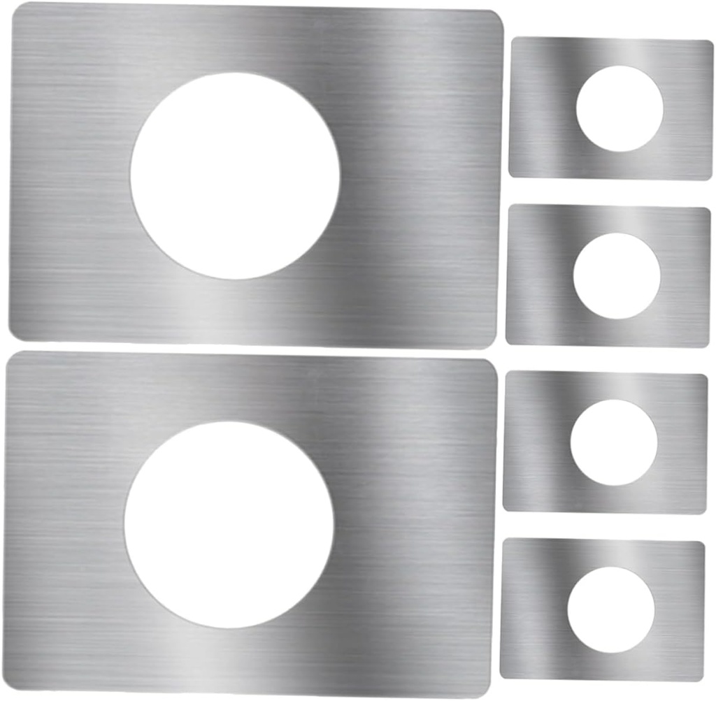 Door Lock Repair Board 3-Pack Stainless Steel Door Strike Reinforcement Plates for Home Office School Easy No-Drill Installation Rust Resistant